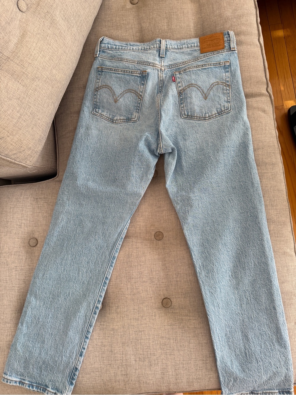 Levi's Light Blue wedgie Straight Jeans size 30 - Picture 5 of 5